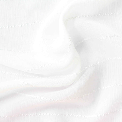 100% Polyester Chiffon Fabric, 90 gsm, 145 cm — White