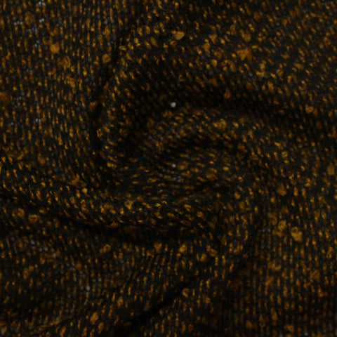 Brown Marl Chunky Knit, Polyester, 196 gsm