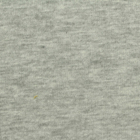 Light Grey Marl Rib Knit, Poly-Cotton, 280 gsm, 160 cm