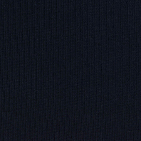 Dark Navy Rib Knit, Cotton