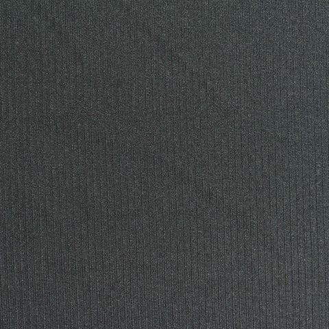 Polyester Stretch Rib Knit Fabric, 180 gsm, 145 cm — Grey