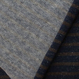 Navy Marled-Stripe Rib Knit, Cotton — photo 3
