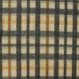 Cream Plaid Knit, Poly-Viscose — photo 3