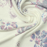 Pink Floral Jersey Knit, Polyester — photo 3