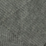 Polyester Viscose Stretch Rib Knit Fabric, 198 gsm — Grey — photo 3