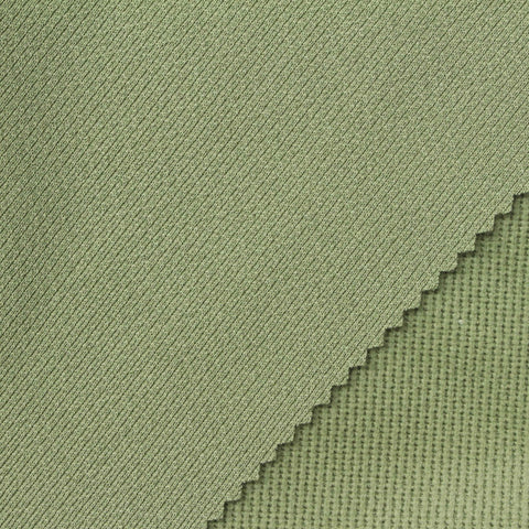 Polyester Stretch Interlock Knit Fabric, 370 gsm, 185 cm — Green