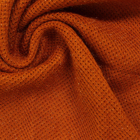 Polyester Stretch Rib Knit Fabric, 267 gsm, 155 cm — Red