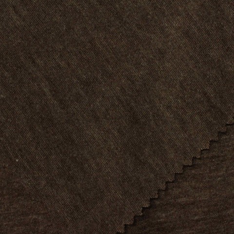 Dark Brown Marl Jersey Knit, Poly-Viscose, 135 gsm