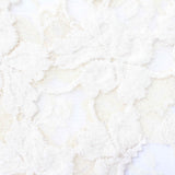 Cream Tone-on-Tone Floral Lace, Cotton-Nylon — photo 3
