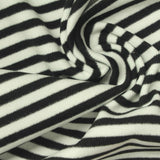 Black Horizontal-Stripe Velvet, Polyester — photo 3