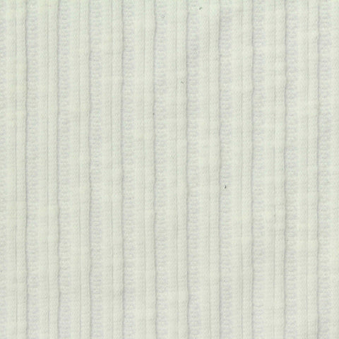 Jacquard Cotton Polyester Knit Fabric, 240 gsm, 120 cm — White