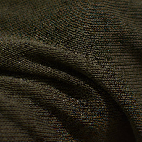 Polyester Stretch Chunky Knit Fabric, 183 gsm, 155 cm — Brown