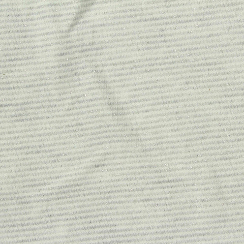 Light Grey Diagonal-Stripe French Terry, Poly-Cotton