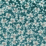 White Floral Rib Knit, Polyester — photo 3