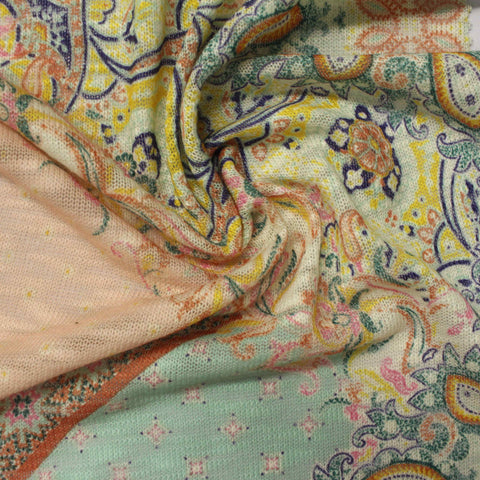 Multi Abstract-Paisley Knit, Polyester