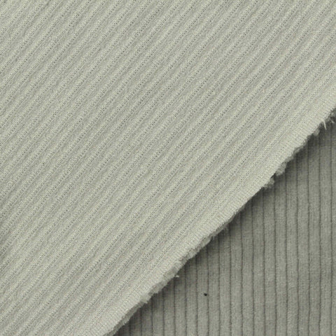 Cotton Polyester Stretch Corduroy Fabric, 280 gsm, 150 cm — Grey