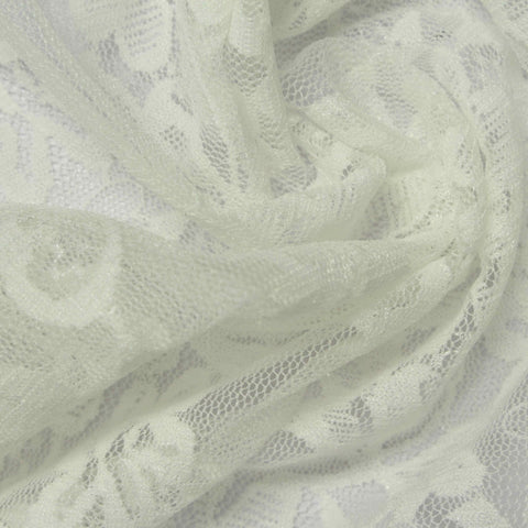 Grey Tone-on-Tone Floral Lace, Nylon