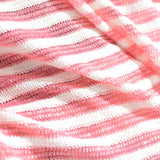Pink Horizontal-Stripe Chunky Knit, Poly-Cotton — photo 3