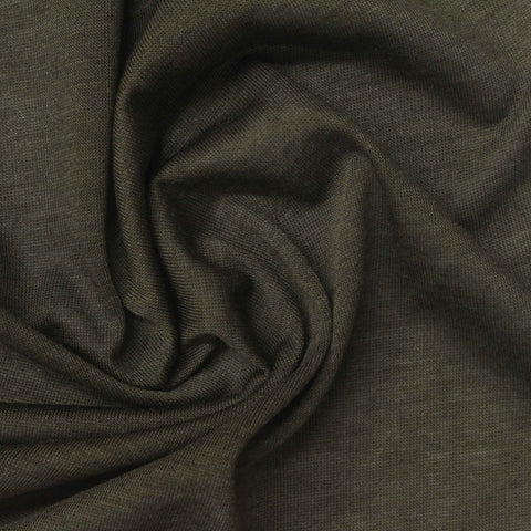Modal Acrylic Jersey Knit Fabric, 110 gsm, 165 cm — Khaki