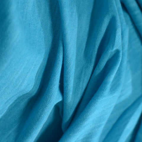 Heathered Blue Marl Jersey Knit, Cotton, 130 gsm
