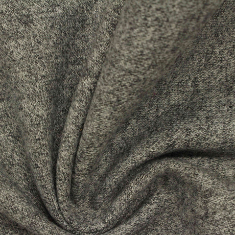Grey Marl Scuba Knit, Poly-Viscose, 225 gsm