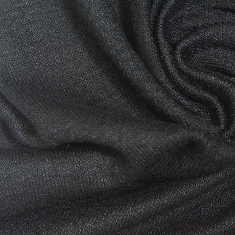 Brushed Viscose Polyester Blend Stretch Chunky Knit Fabric, 200 gsm, 165 cm — Grey