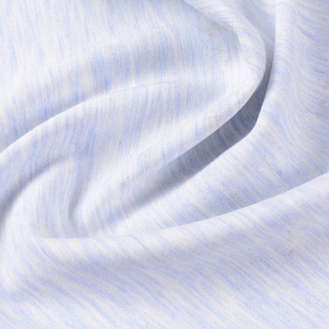 White Marl Interlock Knit, Polyester, 240 gsm