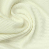 Cotton Stretch Rib Knit Fabric, 290 gsm, 150 cm — Beige — photo 3