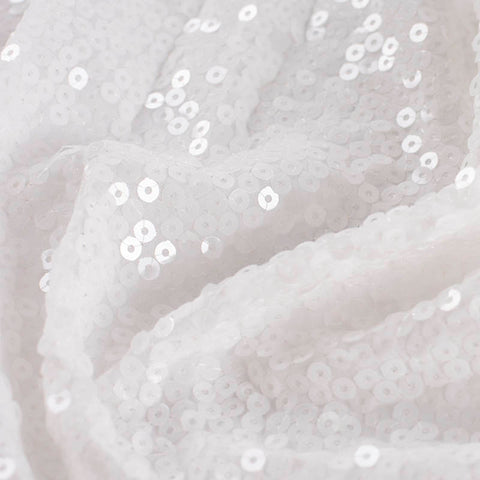 White Sequin Chiffon, Polyester