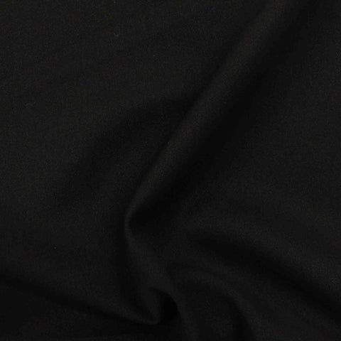 Polyester Stretch Velvet Fabric, 275 gsm — Black