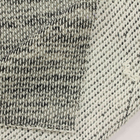 Black Marl Knit, Poly-Cotton, 363 gsm