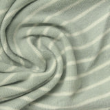 Light Green Stripes Chunky Knit, Poly-Viscose — photo 3