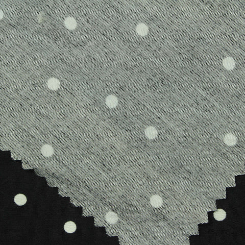 Black Dots Woven, Cotton