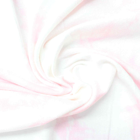 Printed Polyester Stretch Knit Fabric, 190 gsm, 147 cm — White
