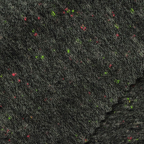 Dark Grey Marl Jersey Knit, Poly-Cotton, 145 gsm