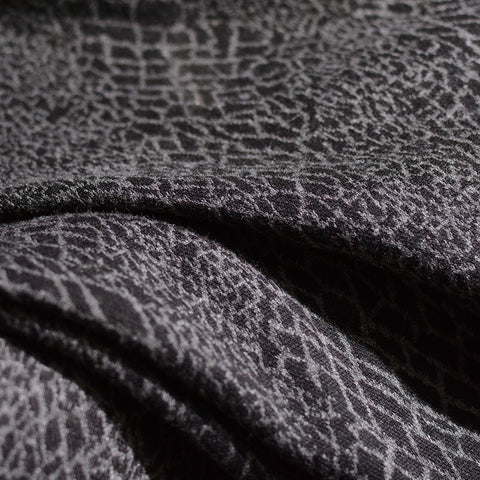 Animal Print Polyester Viscose Knit Fabric, 250 gsm, 155 cm — Grey