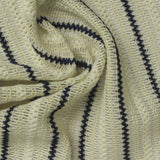 Navy Vertical-Stripe Warp Knit, Poly-Cotton — photo 3