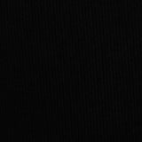 Viscose Polyester Rib Knit Fabric, 185 gsm, 180 cm — Black — photo 3