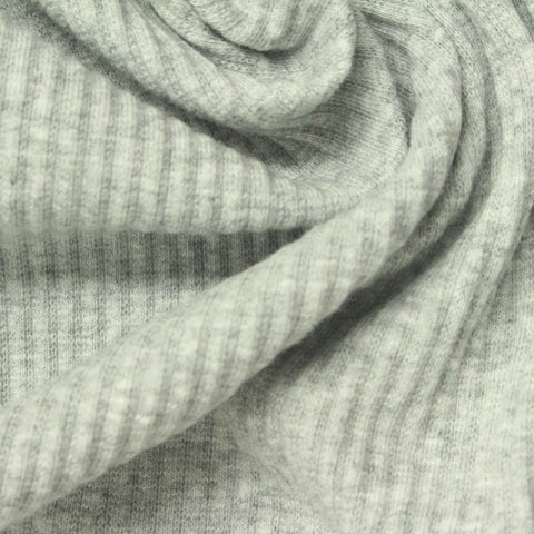 Grey Heather Rib Knit