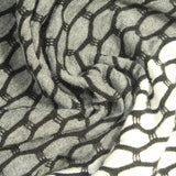 Jacquard Polyester Viscose Stretch Jersey Knit Fabric, 220 gsm, 160 cm — Grey — photo 3