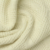 Cream Geometric Pointelle Knit, Viscose-Nylon — photo 3