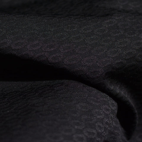 Black Tone-on-Tone Jacquard, Poly-Viscose, 150 cm, ref EF-4410