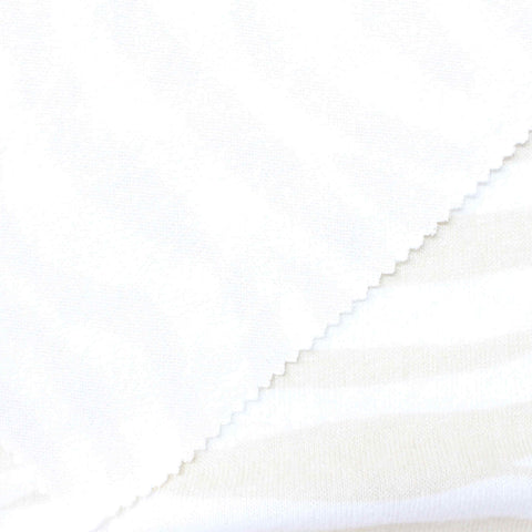 Jacquard Viscose Polyester Stretch Chunky Knit Fabric, 229 gsm, 155 cm — White