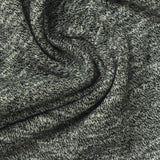 Black Marl French Terry, Poly-Cotton — photo 3