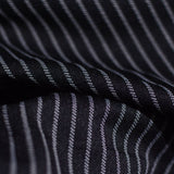 Light Grey Vertical-Stripe Knit, Polyester — photo 3