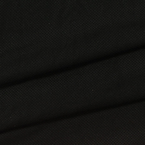 Polyester Stretch Mesh Fabric, 105 gsm — Black