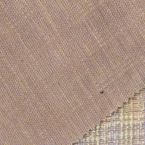 Cream Plaid Bouclé, Cotton-Poly