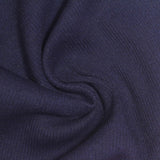 Cotton Stretch Rib Knit Fabric, 340 gsm, 120 cm — Navy — photo 3