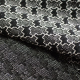 Black Geometric Jacquard, Poly-Cotton, 534 gsm, 172 cm, ref EF-5611 — photo 3