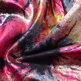 Pink Abstract Jacquard, Poly-Cotton — photo 3